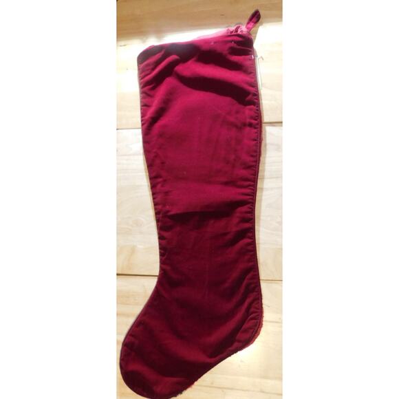 Christmas Snowman Stocking Handmade Wool Needlepoint by Jabara Vintage - Picture 9 of 11